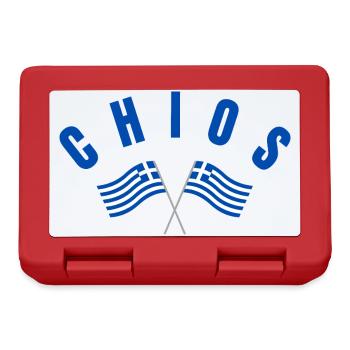 Chios Croisé des drapeaux grecs - Boîte à goûter - rouge - Devant