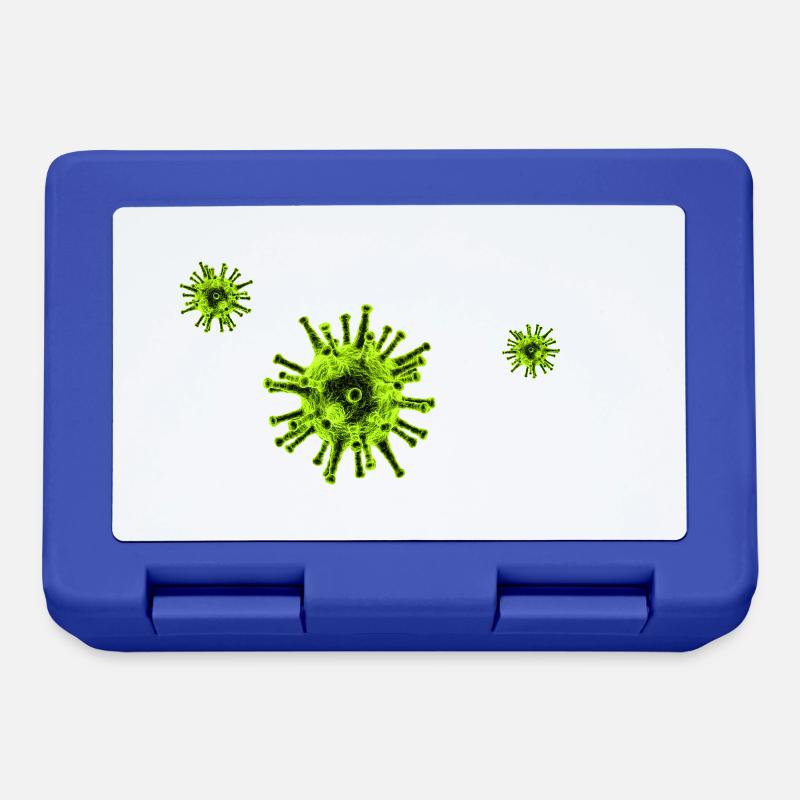 Corona Virus COVID19 - Lunchbox - royal blue