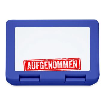 Offiziell in der Familie aufgenommen - Brotdose - Royalblau - Vorne