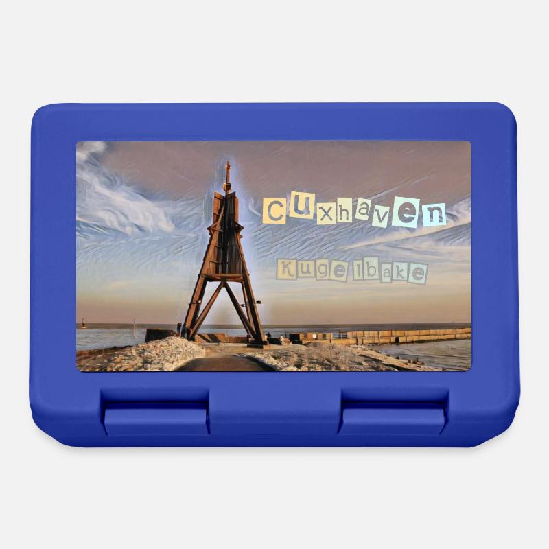 Cuxhaven Kugelbake - Lunchbox - royal blue
