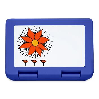 Fantaisie de fleur - Boîte à goûter - bleu royal - Devant