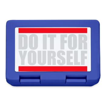 Do It For Yourself Inspirierend Selbstliebe Zitat - Brotdose - Royalblau - Vorne