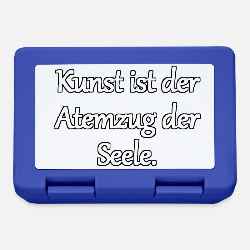 Die Seele der Kunst - Brotdose - Royalblau