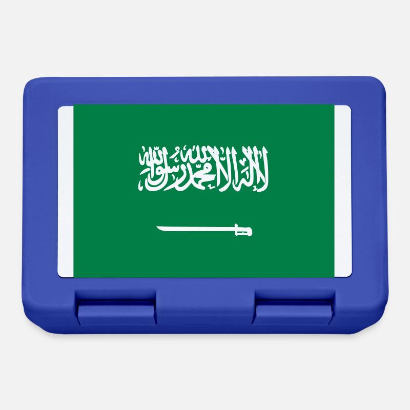 Drapeau national d'Arabie Saoudite - Boîte à goûter - bleu royal