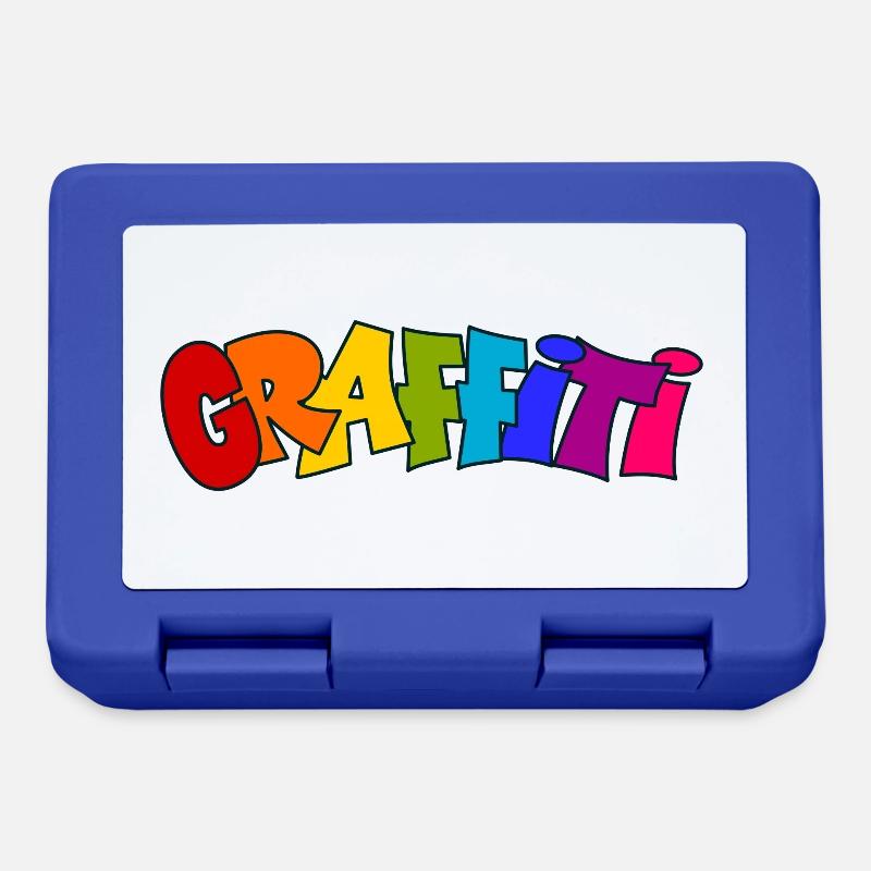 Graffiti - Lunchbox - royal blue