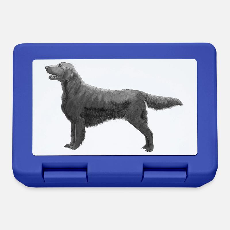 Flatcoated Retriever - Lunchbox - royal blue