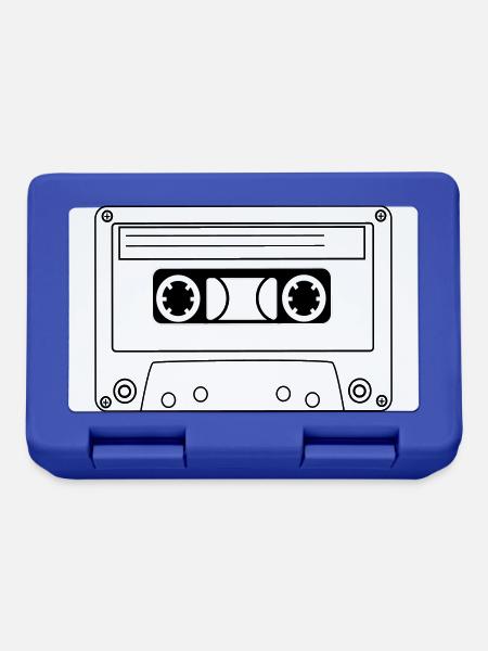 Oldschool Hip Hop Kassette - Brotdose - Royalblau