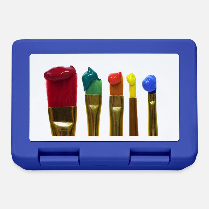 brosse - Boîte à goûter - bleu royal