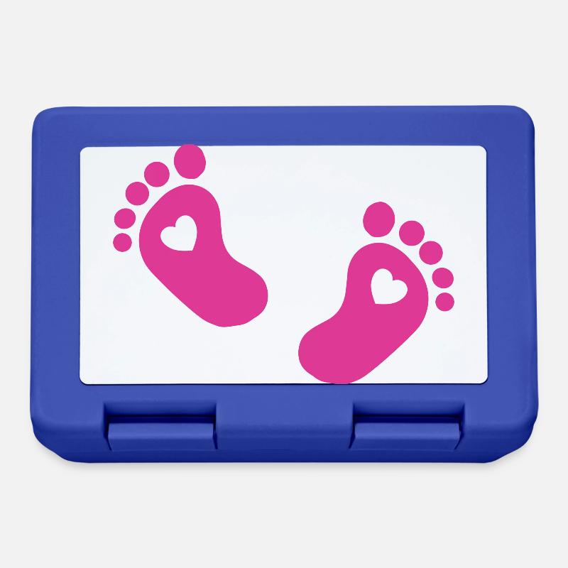 Pieds de bébé Pied de bébé rose - Boîte à goûter - bleu royal