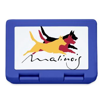 Malinois_german_color - Brotdose - Royalblau - Vorne