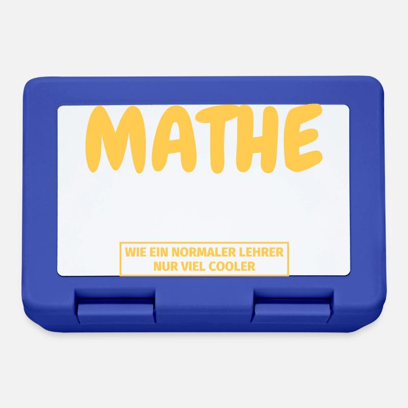 Mathelehrer Geschenk - Brotdose - Royalblau
