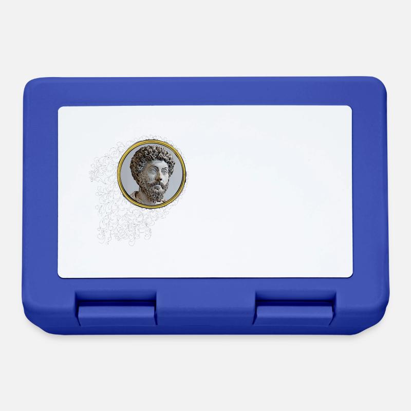 Marcus Aurelius - We own the present moment - Lunchbox - royal blue