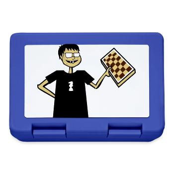 Les échecs Nerd Hobby jeu de plateau cadeau lunettes cool - Boîte à goûter - bleu royal - Devant