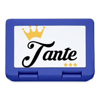 Aunt Aunty Tante Tata Baby Bébé Birth - Lunchbox - royal blue - Front