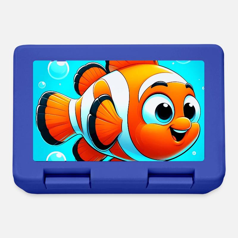 Poisson-clown - Boîte à goûter - bleu royal