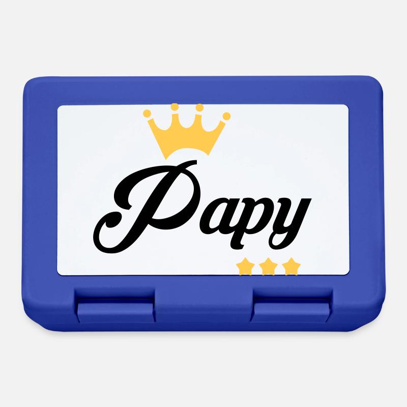 Papy Papi Grand-Père Retraite famille - Boîte à goûter - bleu royal