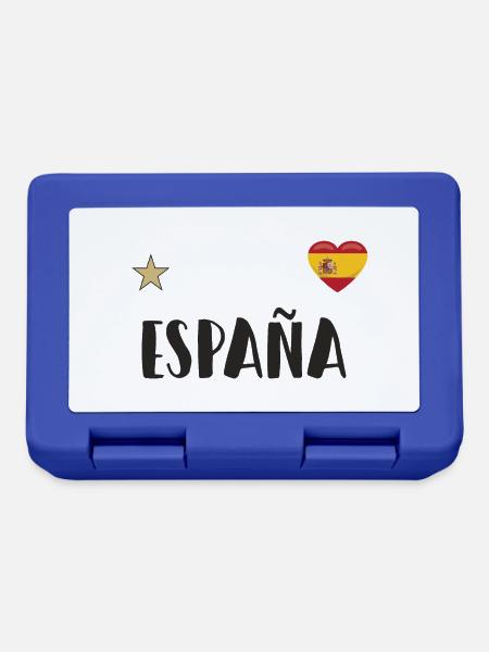Spanien Fußball Trikot Spanische Flagge - Brotdose - Royalblau
