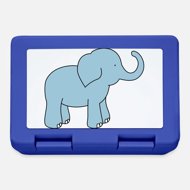 Elefant - Brotdose - Royalblau