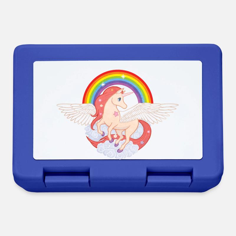Pegasus Einhorn 01 - Brotdose - Royalblau
