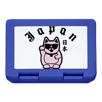 japan cat - Boîte à goûter - bleu royal - Devant