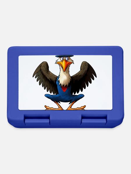 Adler Yoga / Yogi Adler - Brotdose - Royalblau