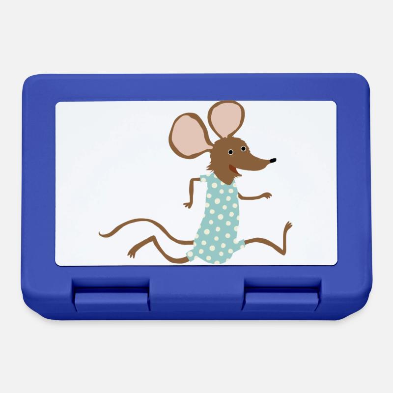 Maus geht baden - Brotdose - Royalblau