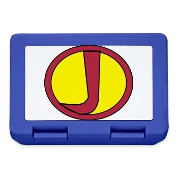 Super, Superheld, Superheldin, Hero, J - Brotdose - Royalblau - Vorne