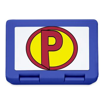 Super, Superheld, Superheldin, Hero, P - Brotdose - Royalblau - Vorne