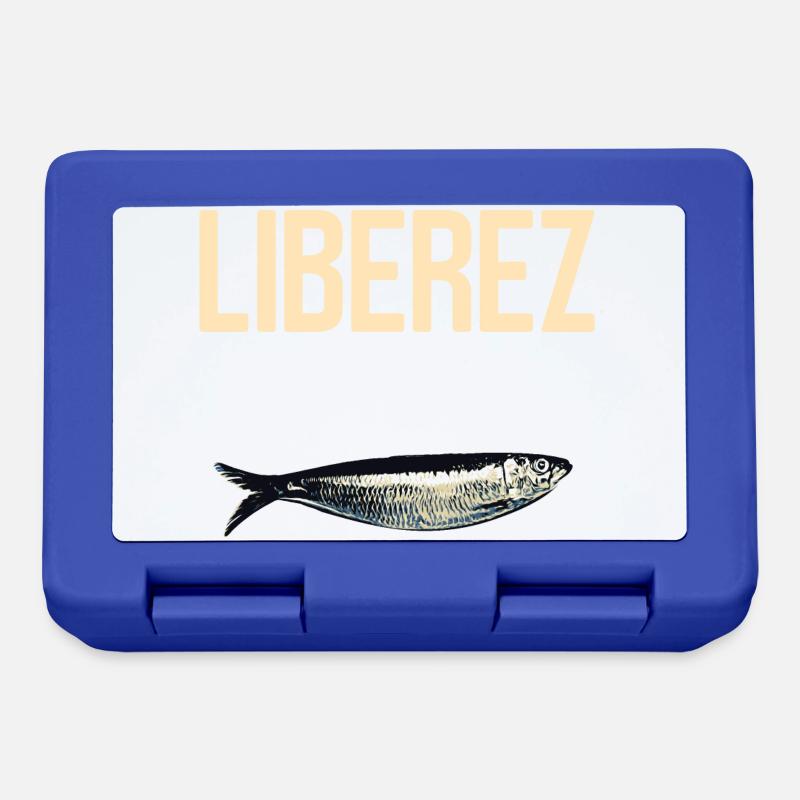 Liberez les sardines - Boîte à goûter - bleu royal
