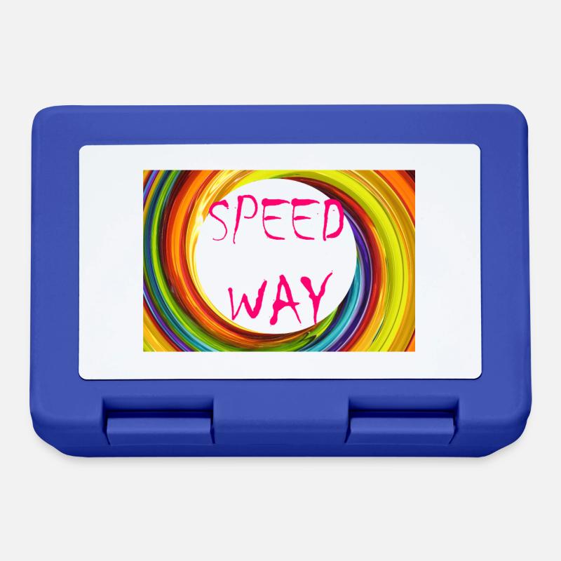 SPEED WAY - Boîte à goûter - bleu royal