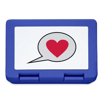 Ich liebe Dich - Brotdose - Royalblau - Vorne