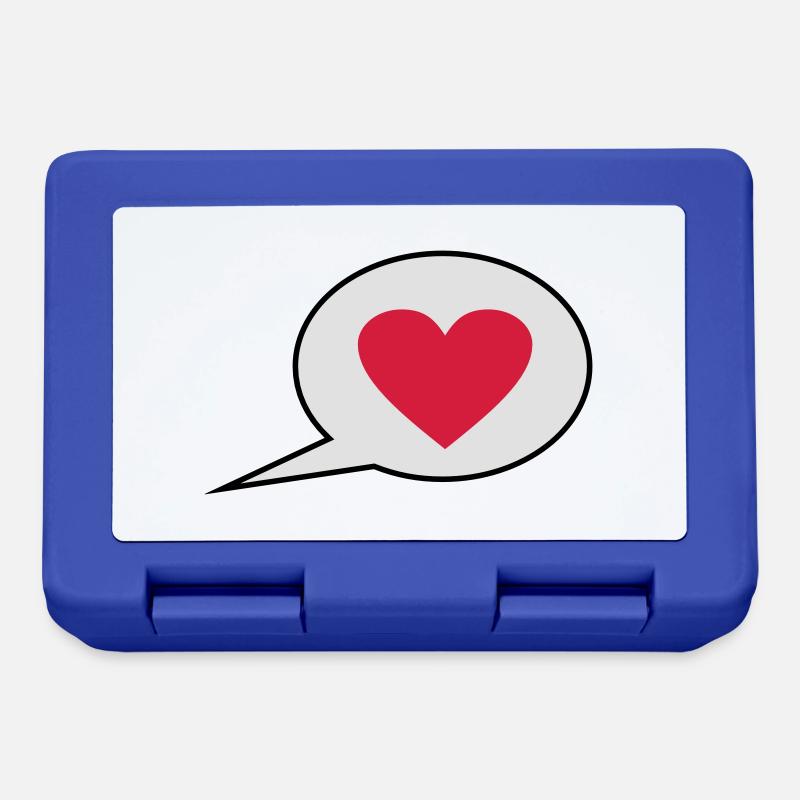 Ich liebe Dich - Brotdose - Royalblau