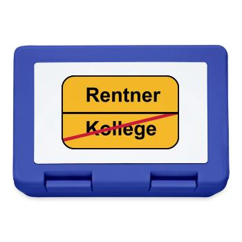 Pensionierung - Brotdose - Royalblau - Vorne