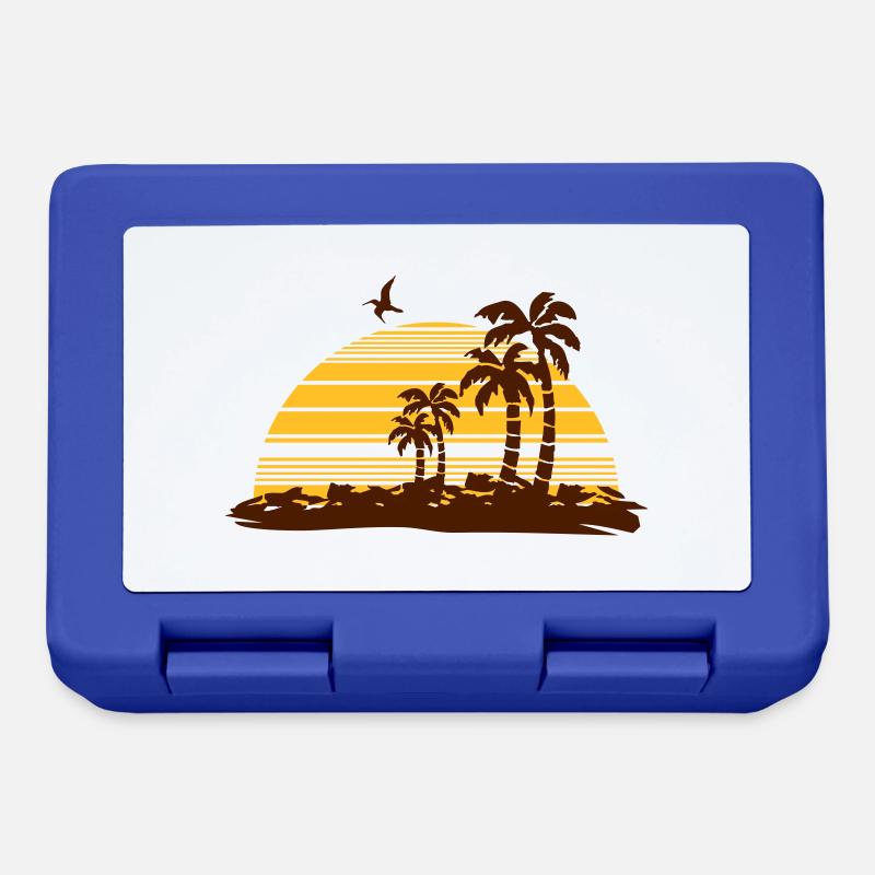 sunset island - Boîte à goûter - bleu royal