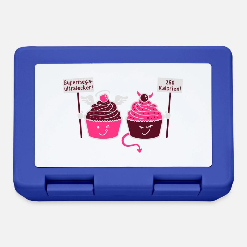 Cupcake - Muffin - Tart - Angels - Devil - 3C - Lunchbox - royal blue