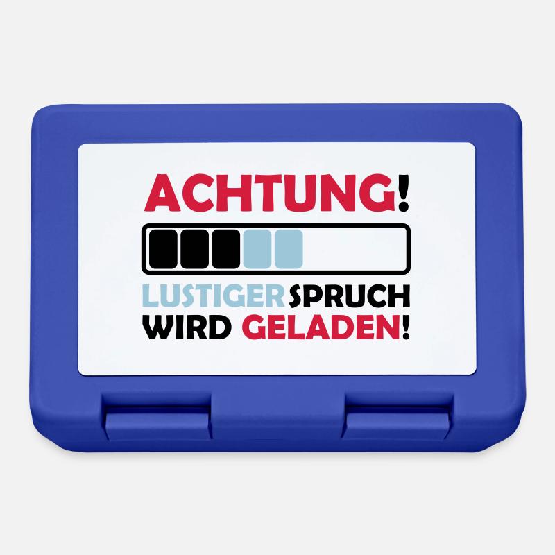 lustiger spruch - Brotdose - Royalblau