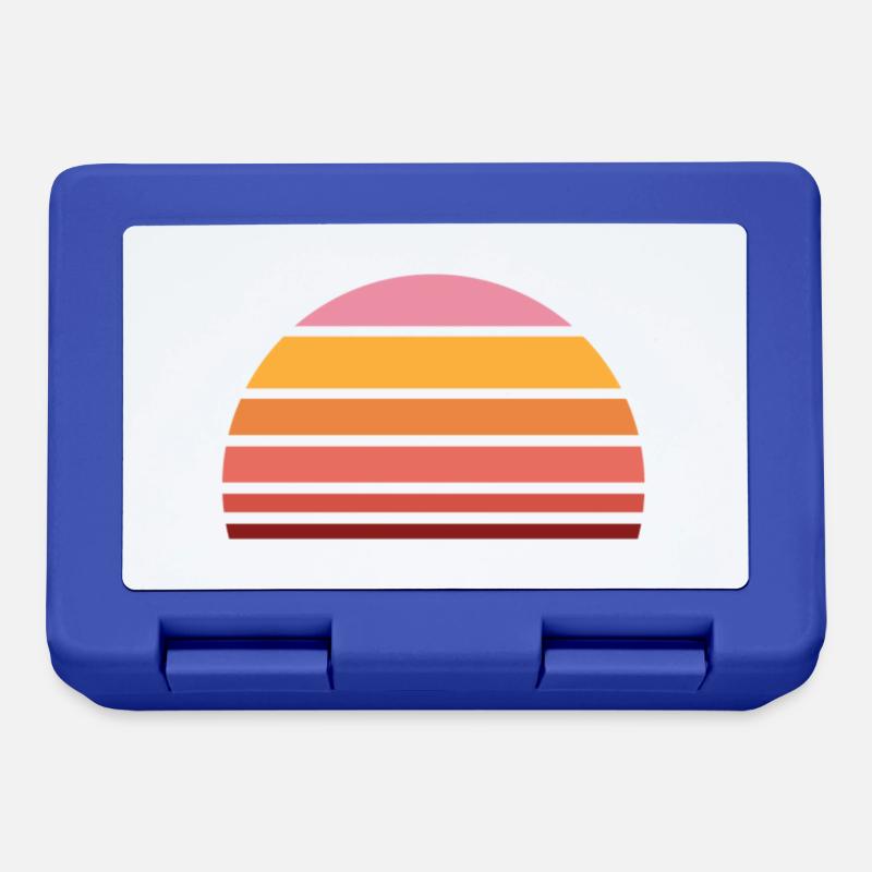 Retro Sun - Lunchbox - royal blue