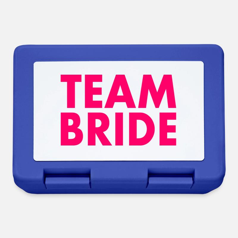 Team bride - Boîte à goûter - bleu royal
