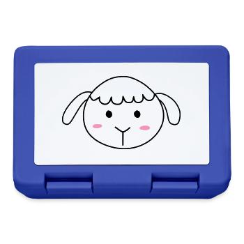 Cute sheep - Brotdose - Royalblau - Vorne