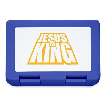 jesus is king quote - Lunchbox - royal blue - Front