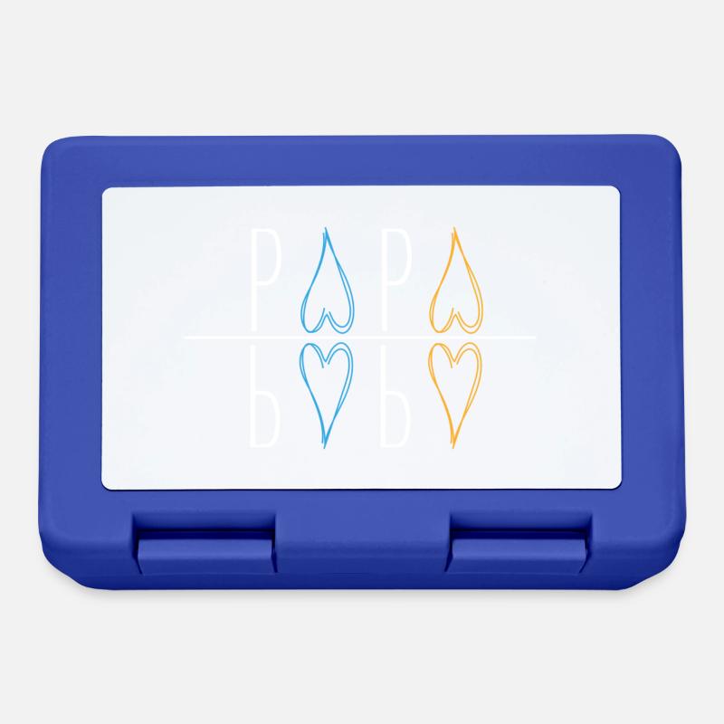 Papa - Boîte à goûter - bleu royal