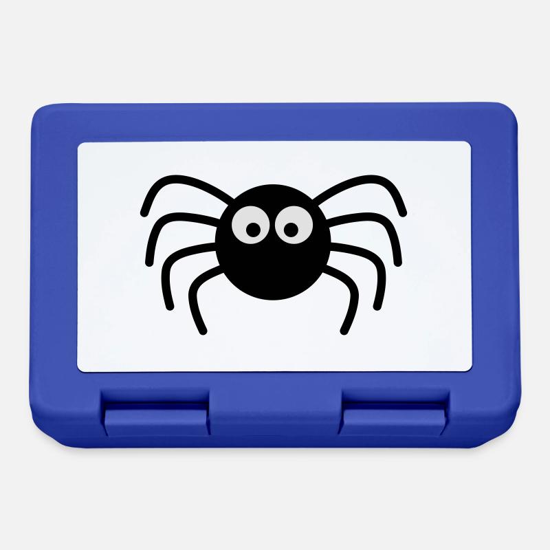 Spinne - Brotdose - Royalblau
