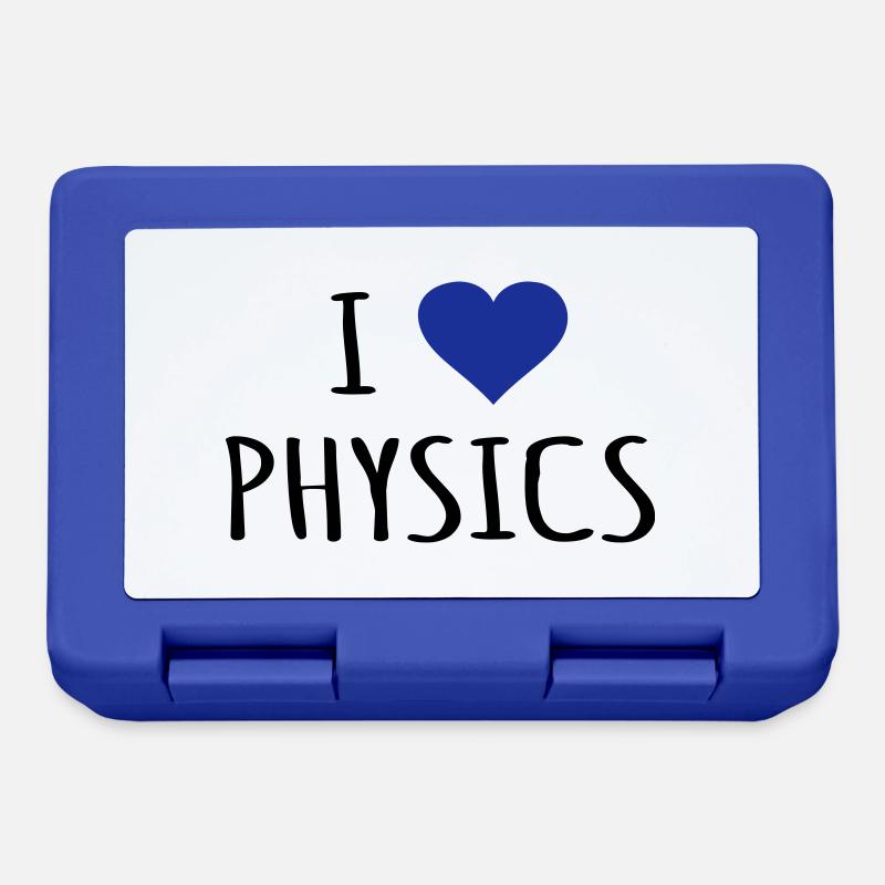 I Love Physique Physique Professeur de physique Idée de cadeau - Boîte à goûter - bleu royal