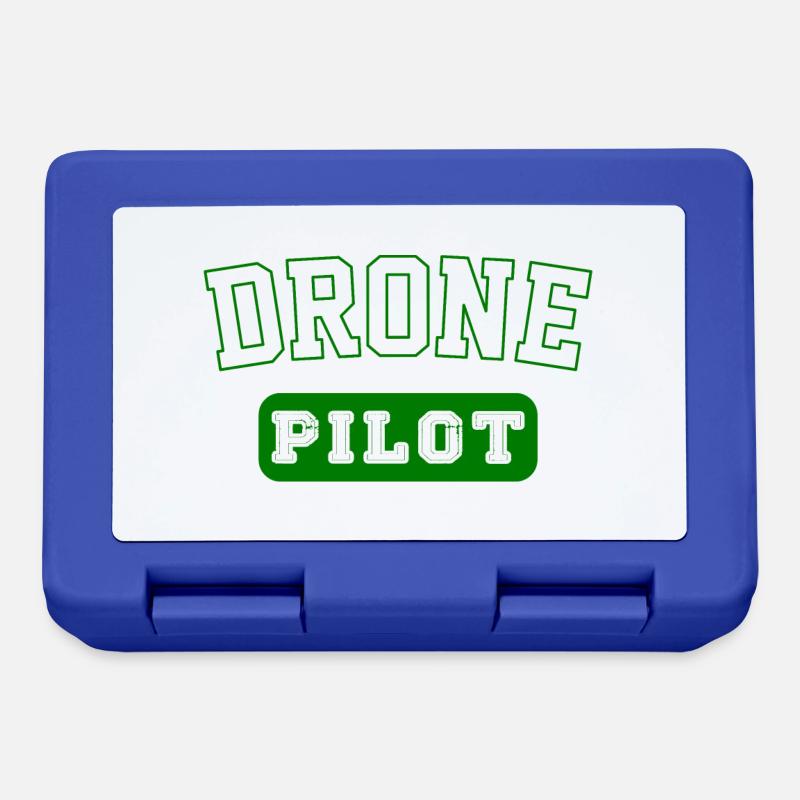 Drone Pilot - Vintage Badge Gift - Lunchbox - royal blue