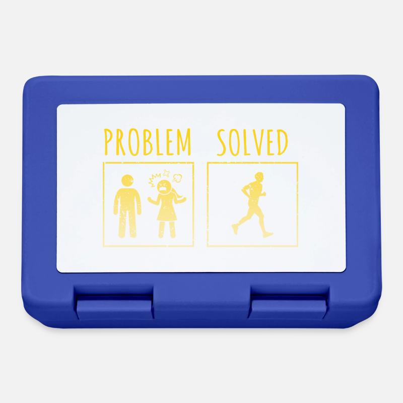 PROBLEM SOLVED Awesome Funny Running Designs - Lunchbox - royal blue