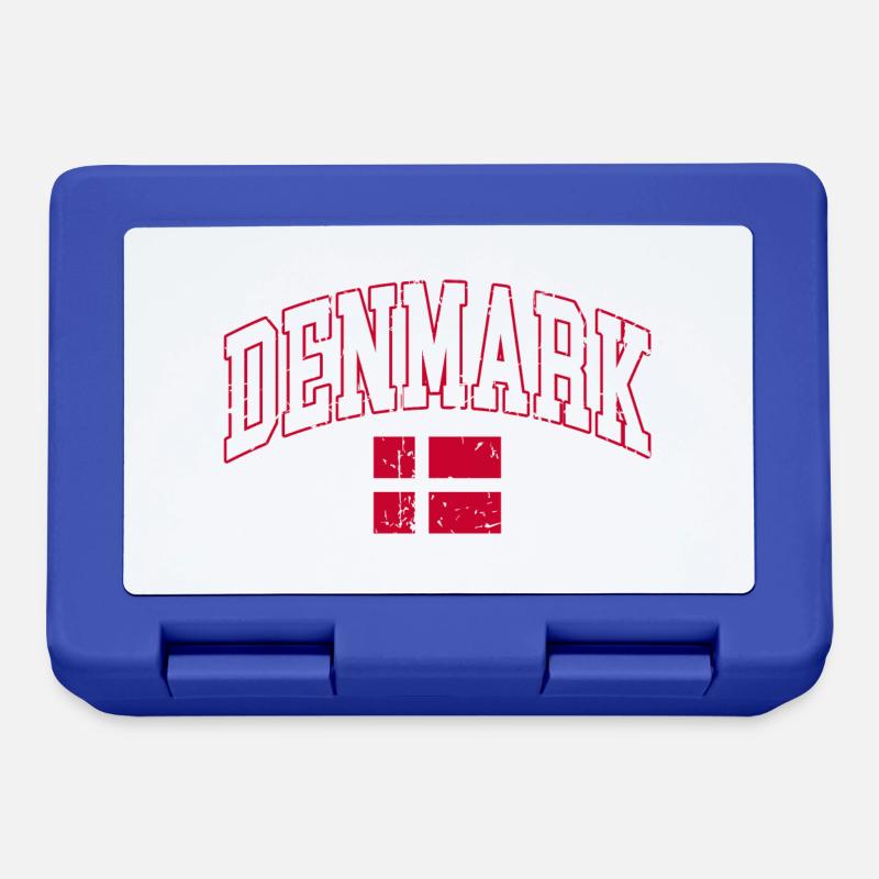 Danemark drapeau Danemark - Boîte à goûter - bleu royal