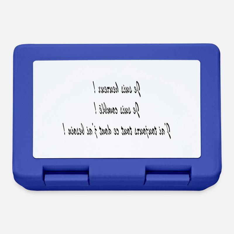 Affirmations positives homme v1 - Boîte à goûter - bleu royal
