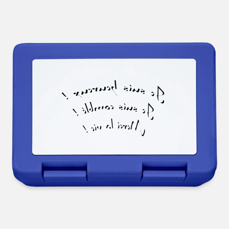 Affirmation positives Homme - Boîte à goûter - bleu royal