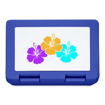 hibiscus - Boîte à goûter - bleu royal - Devant