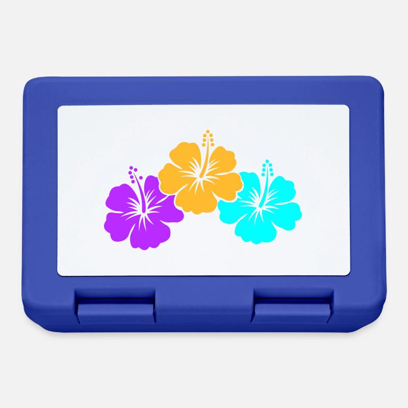 hibiscus - Boîte à goûter - bleu royal